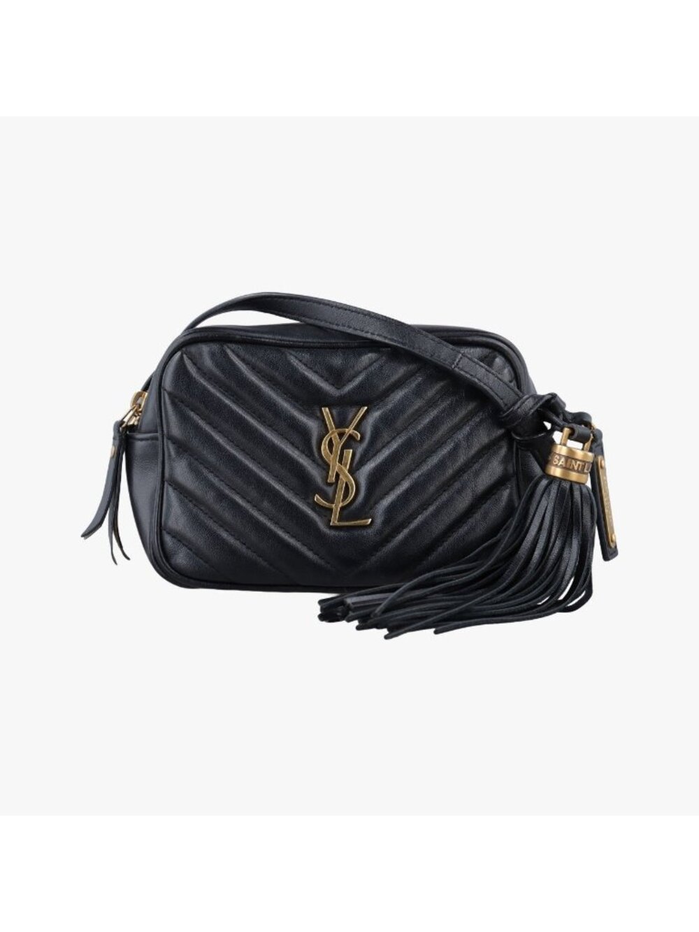 Saint Laurent Lou Camera Black Leather
